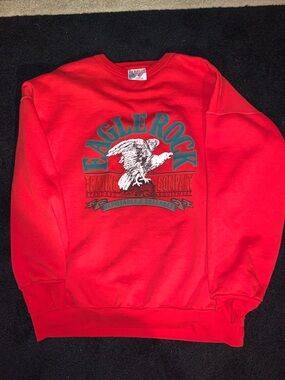 Vintage textured logo Crewneck Sweatshirt - Red